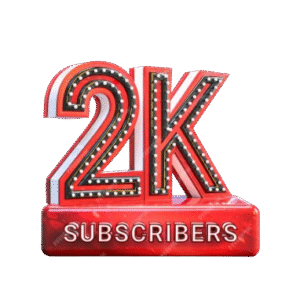 YouTube Subscriber 2000 Lifetime Guarantee​