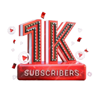 YouTube Subscriber 1000 Lifetime Guarantee​