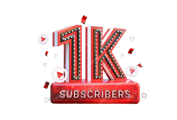 YouTube Subscriber 1000 Lifetime Guarantee​