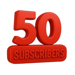 YouTube Subscriber 50 Lifetime guarantee​(TRIAL PACK)